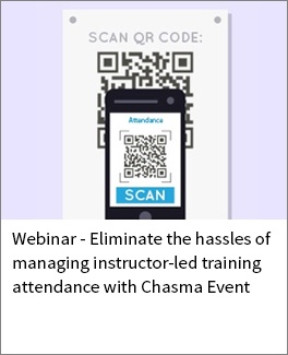 Eliminate the hassles of managing instructor-led training attendance with Chasma Event (1)